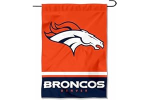 WINCRAFT Denver Broncos Double Sided Garden Flag