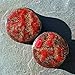 Pair - Red Ruby Aventurine Glass Ear Plugs Organic Handmade double-flared gauges Essential Oil Diffuser