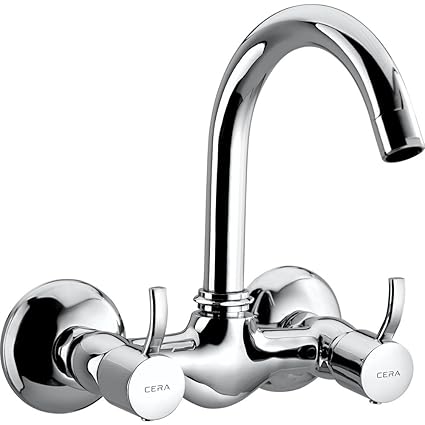 Cera Crayon Quarter Turn Fittings Sink Mixer (Chrome Finish)