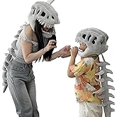 Dinosaur Costume-3D Skeleton Design,Realistic Halloween Dinosaur Skeleton Costume,Themed Skull Cosplay Props