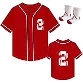 Yuji Itadori Toddler Kids 2nd Baseball Birthday Shirt with Socks Boy Girl Short Sleeve Baseball Jersey Number Outfit T-Shirts