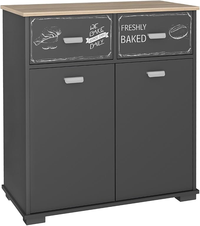 Buffet Bas De Cuisine 2 Portes Et 2 Tiroirs Gris Graphite90 Cm Amazon Buffet Bas De Cuisine 2 Portes Et 2 Tiroirs Gris Graphite90 Cm Amazon