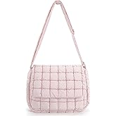 BAGSMART Lightweight Crossbody Bags for Women, Quilted Puffer Shoulder HandBags with Adjustable Strap for Travel