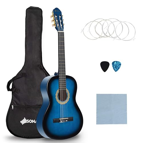 Sonart 39'' Classical Acoustic Guitar Beginner Kits W/Bag, Strings