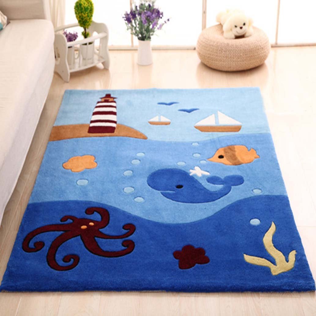 Best octopus blue rugs for living room