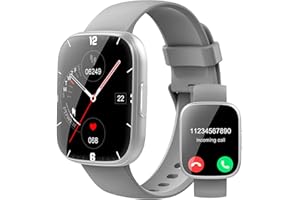 Smart Watch for Men Women(Answer/Make Calls), 1.95" HD Touch Screen Fitness Watch with Sleep Heart Rate Monitor, 110+ Sports 