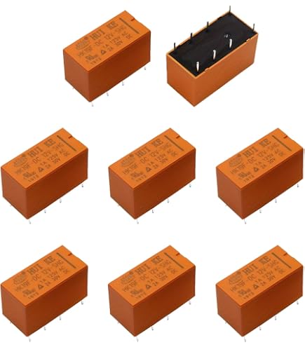 5PCS Relay RTE24005F 5VDC RTE24012F 12VDC RTE24024F 24VDC 8A 250VAC DIP-8PIN (Choose Your Voltage)