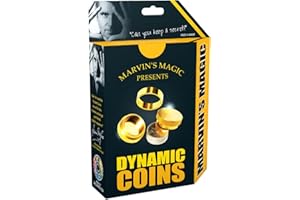 Marvin's Magic - The Dynamic Coins Amazing Trick Set for All Levels - Magic Set with Fun Magic Tricks and Prank Kit - Prop Money, Family Games, Magic Kit, Prank kit, Cool Gadgets