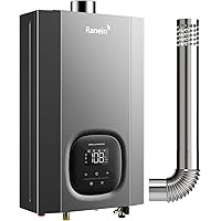 Ranein Propane Gas Tankless Water Heater with Vent Pipe, Indoor Max 4.3 GPM, 100,000 BTU Instant Hot Water Heater