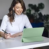 Vobafe iPad 10.2 Case 7th/8th/9th Gen TPU Back Pencil Holder Auto Wake Green view 4