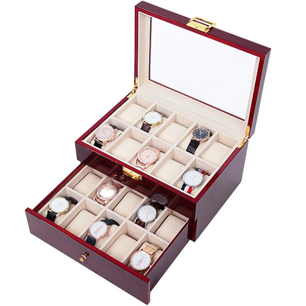 Amazon Com Watch Box Men S Valet Chest Of Drawers 20 Slot Solid