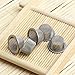 Hongjintian 5pcs 0.5Inch Diameter Crystal Tobacco Pipe Stainless Steel Mental Screen Filters for Crystal Smoking Pipes Use