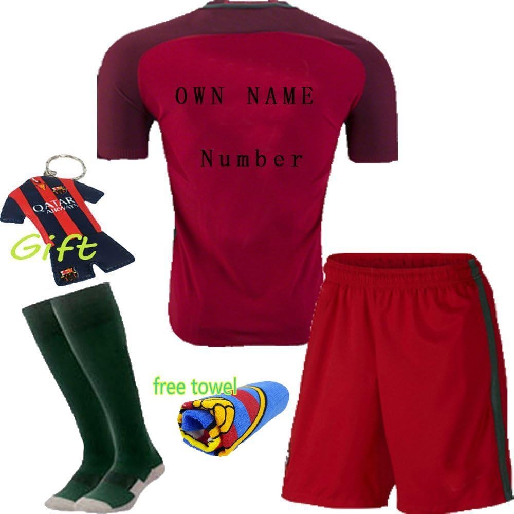 #7 Ronaldo Red Home Match Soccer Adult EURO 2016 Jersey