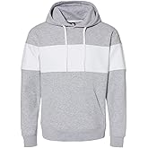 J. America - Varsity Fleece Colorblocked Hooded Sweatshirt - 8644