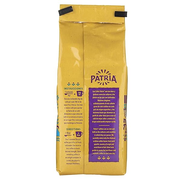 PATRIA NICARAGUA DARK ROAST GROUND COFFEE, 12OZ BAG (PACK OF 1)