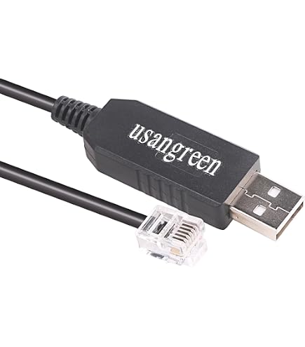 Cavo USB A RJ12 Per Regolatori Solari SRNE MPPT - Comunicazione Seriale Per Programmazione E Monitoraggio, 3 Metri - 5