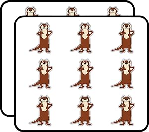 Funny Cartoon River Otter Art Decor 2