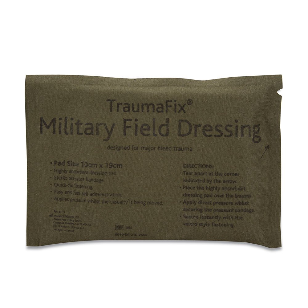 Reliance REL964 TraumaFix Military Field Dressing, Sterile, 10 cm W x 19 cm L