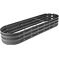 GADI Raised Garden Bed Kit for Vegetables Flower Galvanized Metal Planter Boxs Designed for Easy DIY and Cleaning Not Twist Or Rot (Color B-Grey)