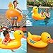 Jellydog Duck Baby Floats, Cool Squawking Baby Inflatable Pool Float, Kids Summer Swim Ring, Safe Seat Boat for Age 1-3 Years