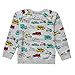 Enfants Chéris Little Kids Cotton Crewneck Sweatshirt Toddler Boys Long Sleeve Graphic Tee, 3T