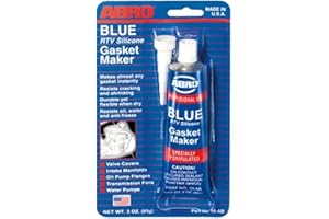 ABRO RTV Silicone Sealant and Gasket Maker: Up to 500 Degree F Heat, High Temp Silicone Sealant, 3 oz/85g Tube - Blue
