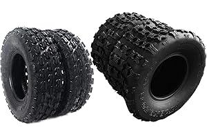 AutoForever Set of 4 Sport ATV UTV Tires 19x7-8 Front & 18X9.5-8 Rear 4PR All Terrain Tubeless Tires 19x7x8 18x9.5x8