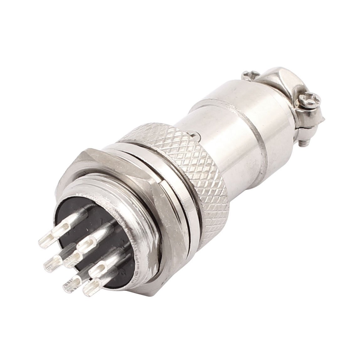 sourcing map GX16-8 AC 125V 4A 8P 16mm Thread Metal Panel Male Female Cable Aviation Connector