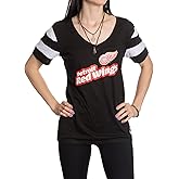Calhoun NHL Womens Retro Varsity Short Sleeve Cotton V-Neck T-Shirt