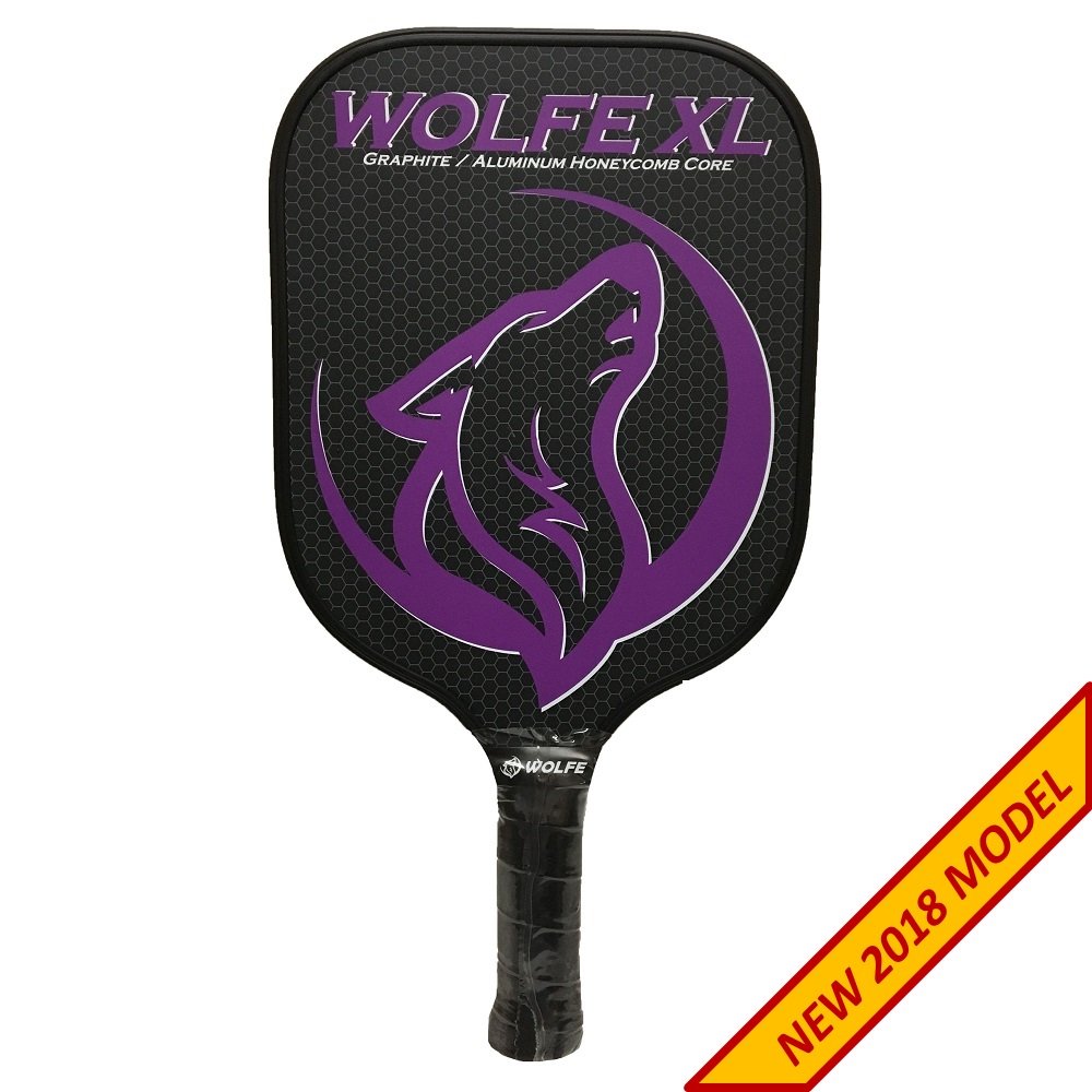Wolfe XL Graphite Pickleball Paddle Extra Large Paddle Head XL USAPA Approved for Tournament Play Includes Paddle Case