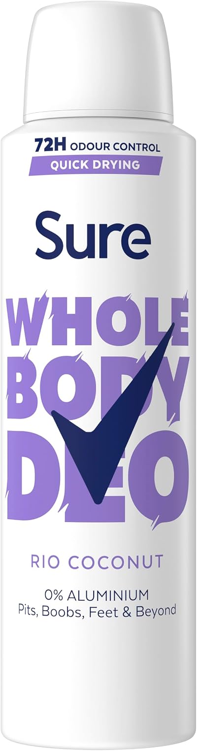 Sure Rio Coconut Whole Body Deodorant 150 ml Aluminium-Free 72h