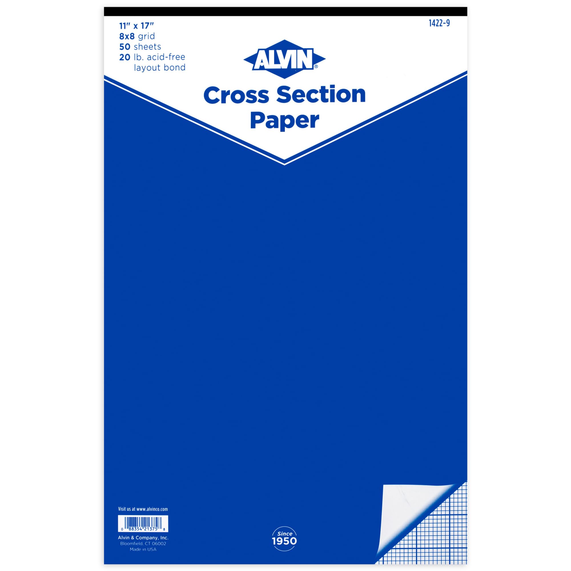 ALVIN 8x8 Grid Cross Section Paper Pad