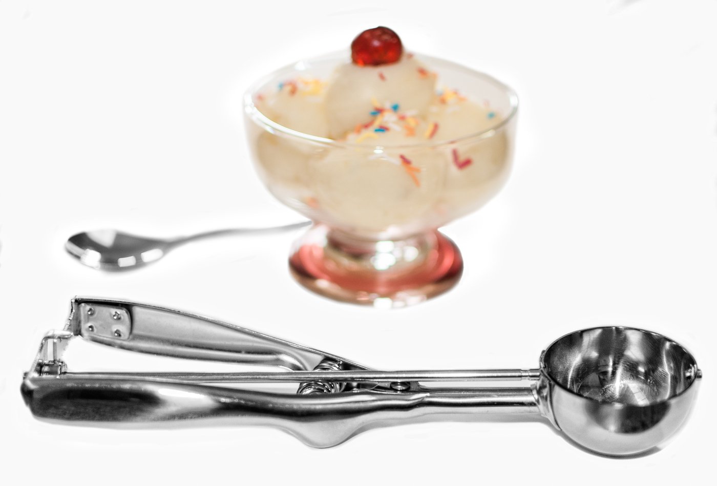 Ice Cream Scoop with Trigger Release - Stainless Steel Ice Cream Scooper for Cookie Dough Scoops Melon Balls Spoon Mashed Potato Disher