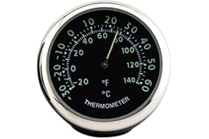 idain Car Dashboard Thermometer - Mini Vehicle Thermometer Decoration