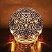 SIGNALS Mercury Glass Sphere Lamp - Indoor Decorative Light Up Orb Ball, Lighted Glass Globe Lamp Holiday Home Decor - Nightlight Accent Light -Silver, Small