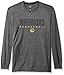 Ultra Game NBA Official Men’s Super Soft Game Day Long Sleeve T-Shirt - Unisex, Golden State Warriors, Heather Charcoal, Large