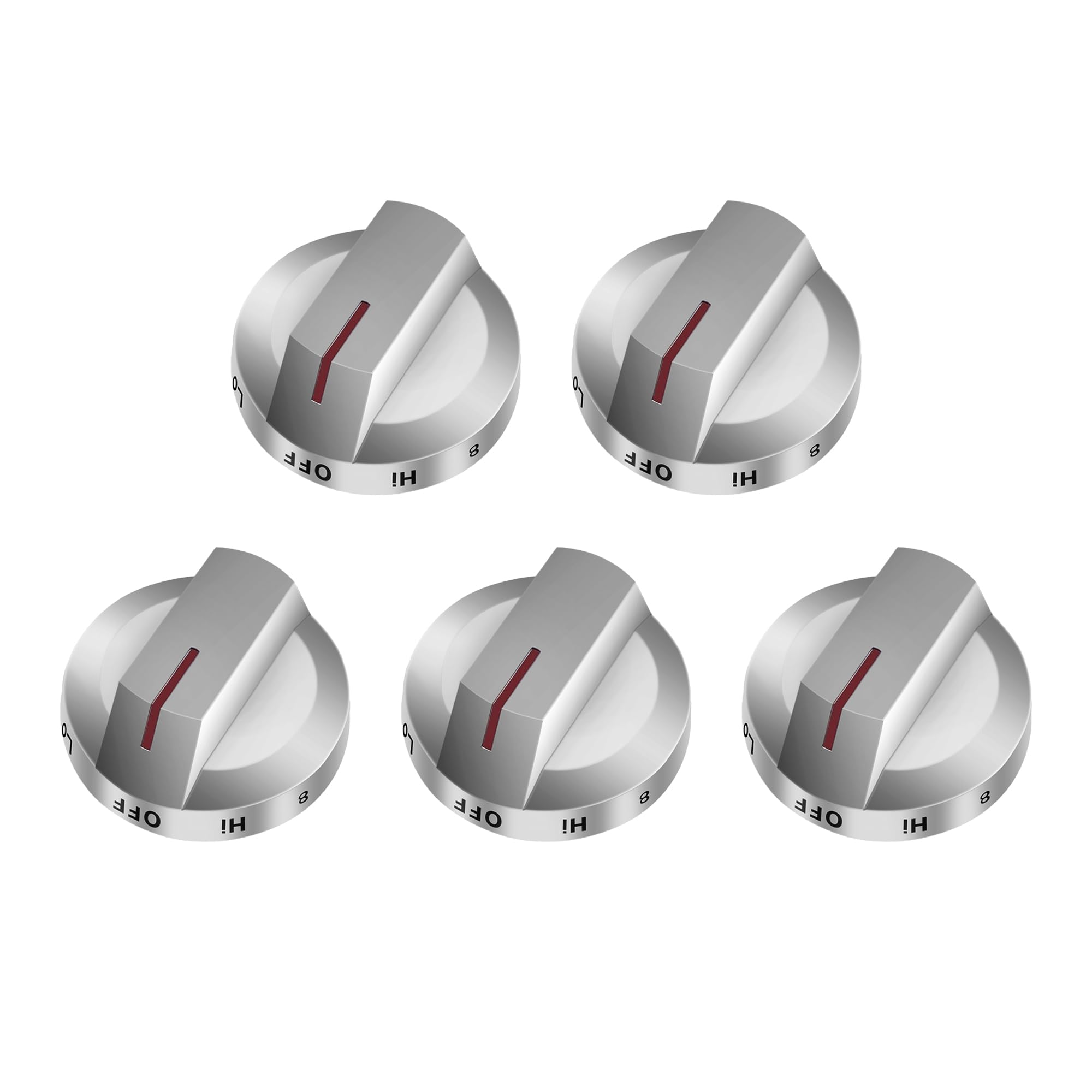 Photo 1 of EDIETH 5PCS DG94-03500A/Z DG94-04167 DG94-03500U Stove Knob Replacement Gas Stove Knobs for Samsung Models NX60T8111SS NX60T8311SS NX60T8711SS for Samsung Oven Burner Top Stove knobs