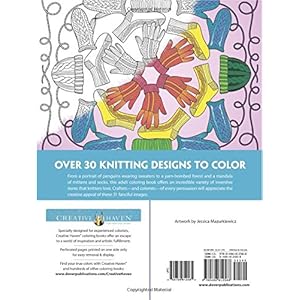 Creative Haven Knitting Notions Coloring Book (Adult Coloring)