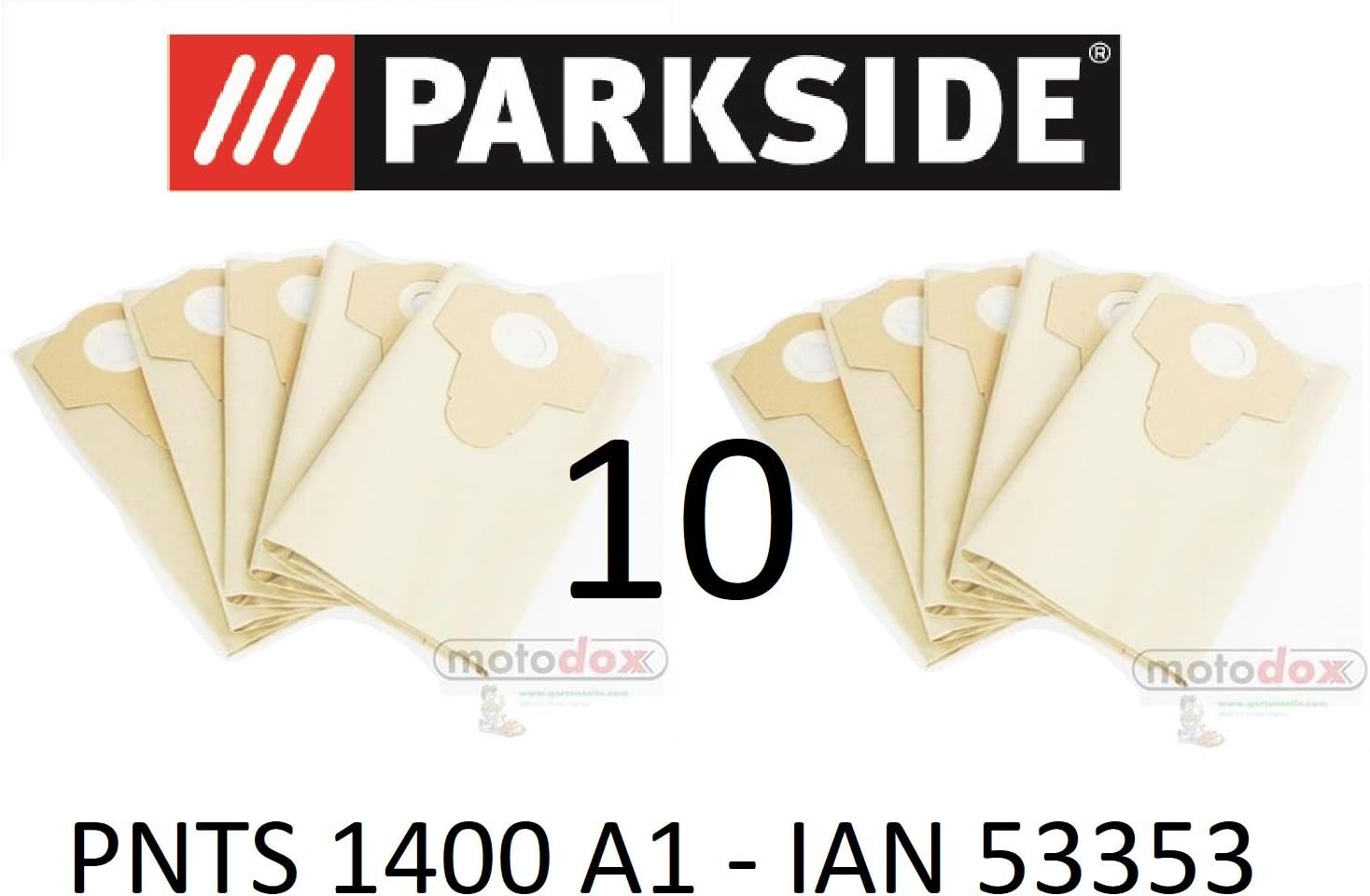 Kallefornia® 3 Sacchetti Per Aspirapolvere K147 - Compatibili Con Parkside PNTS 1400 A1 (20 Litri)