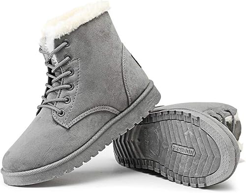 Amazon Piite レディース 雪靴 ブーツ 冬用 シンプル 裏ボア ショートブーツ 厚手 ムートンブーツ シューズ おしゃれ 滑り止め 疲れにくい レースアップブーツ ブーティ 防寒 かわいい Piite ブーツ ブーティ