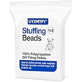 UYXMTPY Polypropylene Weighted Stuffing Beads, Poly Pellets &ndash; Durable &amp; Premium Plastic Filler Beads for Stuffed Animals, Dolls, Weighted Blankets, Lap Pads, Cornhole Bags (1 LB / 16 oz)