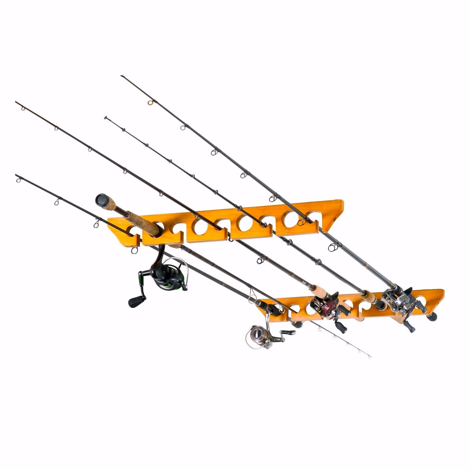 Organized Fishing 4013786-SSI Organized Fishing 9 Cpcty Ceiling Horizontal Rod Rack - multi, N/A