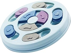 Dog Puzzle Toys for Dogs - Dog Puzzles Improve Your Dog IQ - Colorful Design Slow Feeder to Aid Pets Digestion (Blue) (Blue)