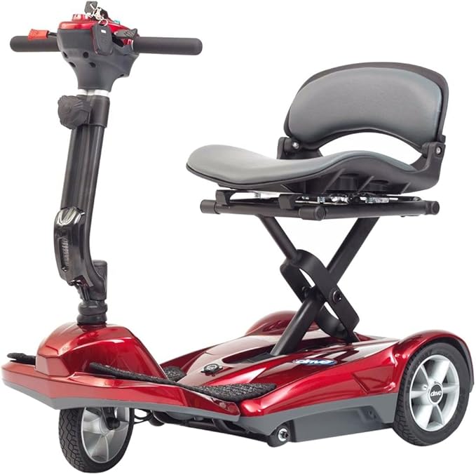 Drive Medical Travelite Folding Mobility Scooter, Red Amazon.co.uk