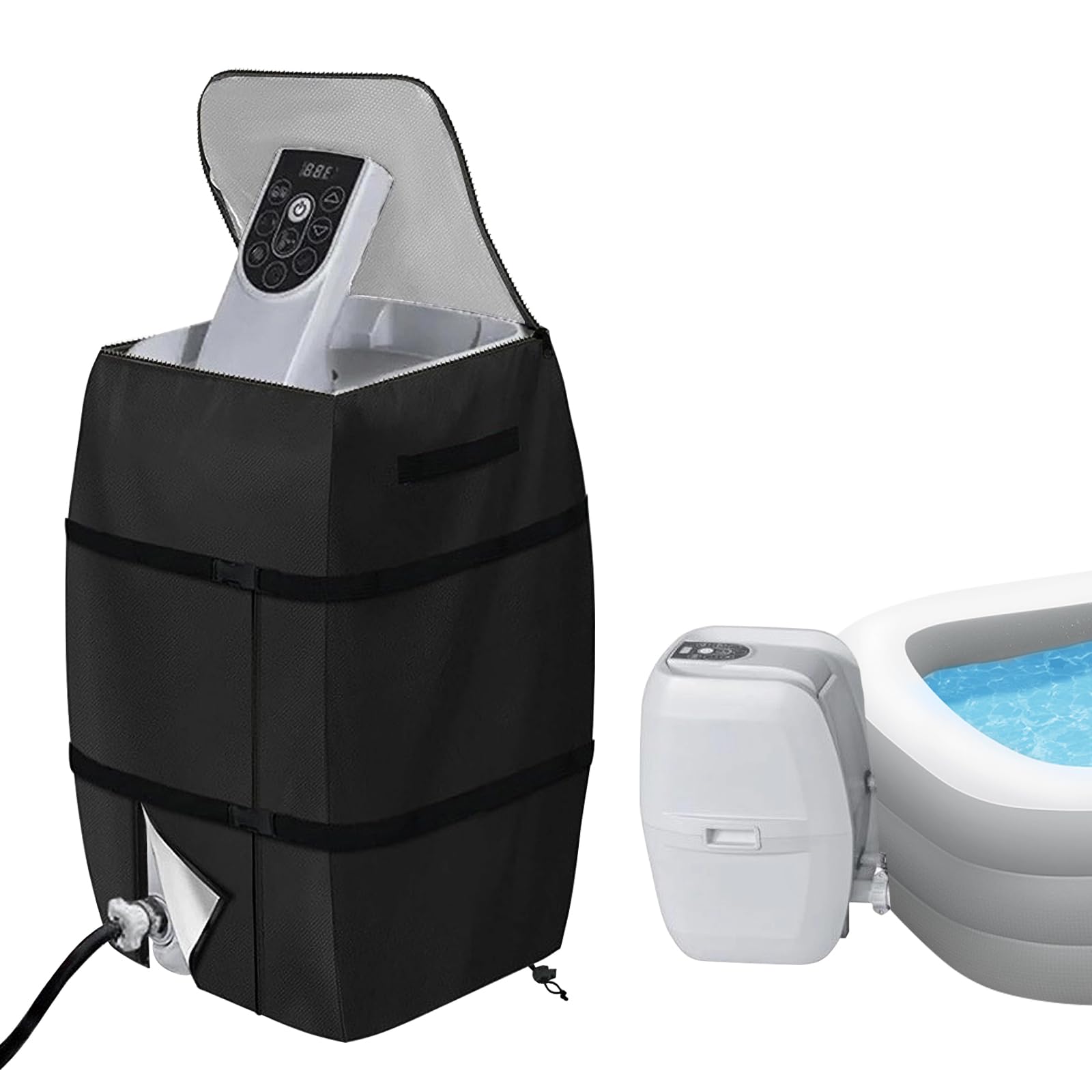 Lazy Spa Hot Tub Cover - Waterproof, Dustproof Oxford Cloth (16.9×14.9×21.2inch)