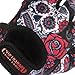 Contraband Pink Label 5237 Womens Designer Workout Gloves | Sugar Skull Print w/Grip-Lock™ Padding (Red, Small)