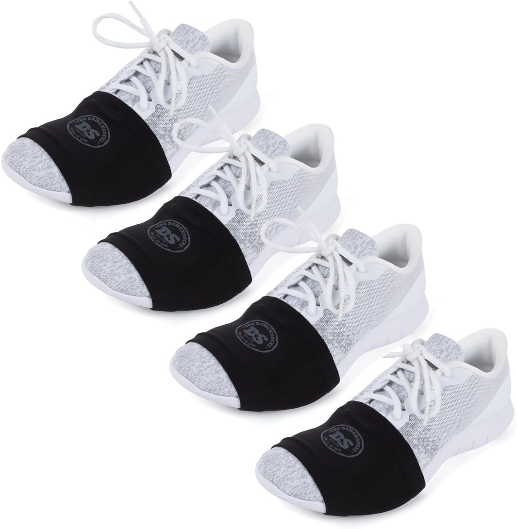 THE DANCESOCKS - 100% USA Made Over Sneaker Socks for Dancing on Smooth Floors (4 Pair Packs)
