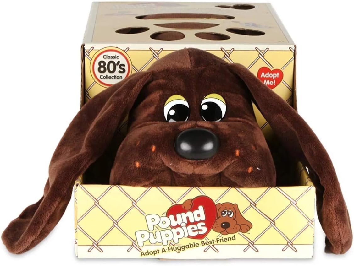 Pound Puppies 38164 Dogs Trust Charity Classic, Dark Brown Puppy Toy