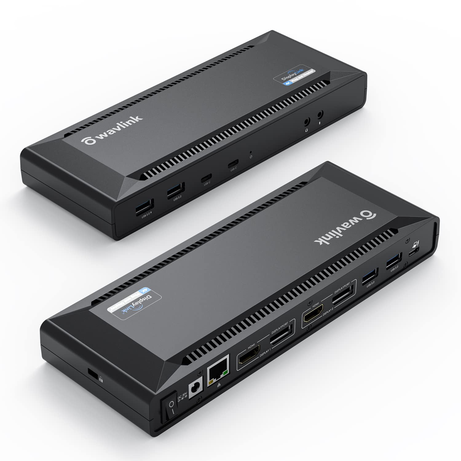 WAVLINK 13-in-1 USB C Docking Station Dual Monitor, 100W Charging, Dual 4K Displays 2x HDMI or 2x DisplayPort, Compatible with Mac, Windows, Thunderbolt 3/4, USB-C (6x USB, Ethernet, Audio Port)