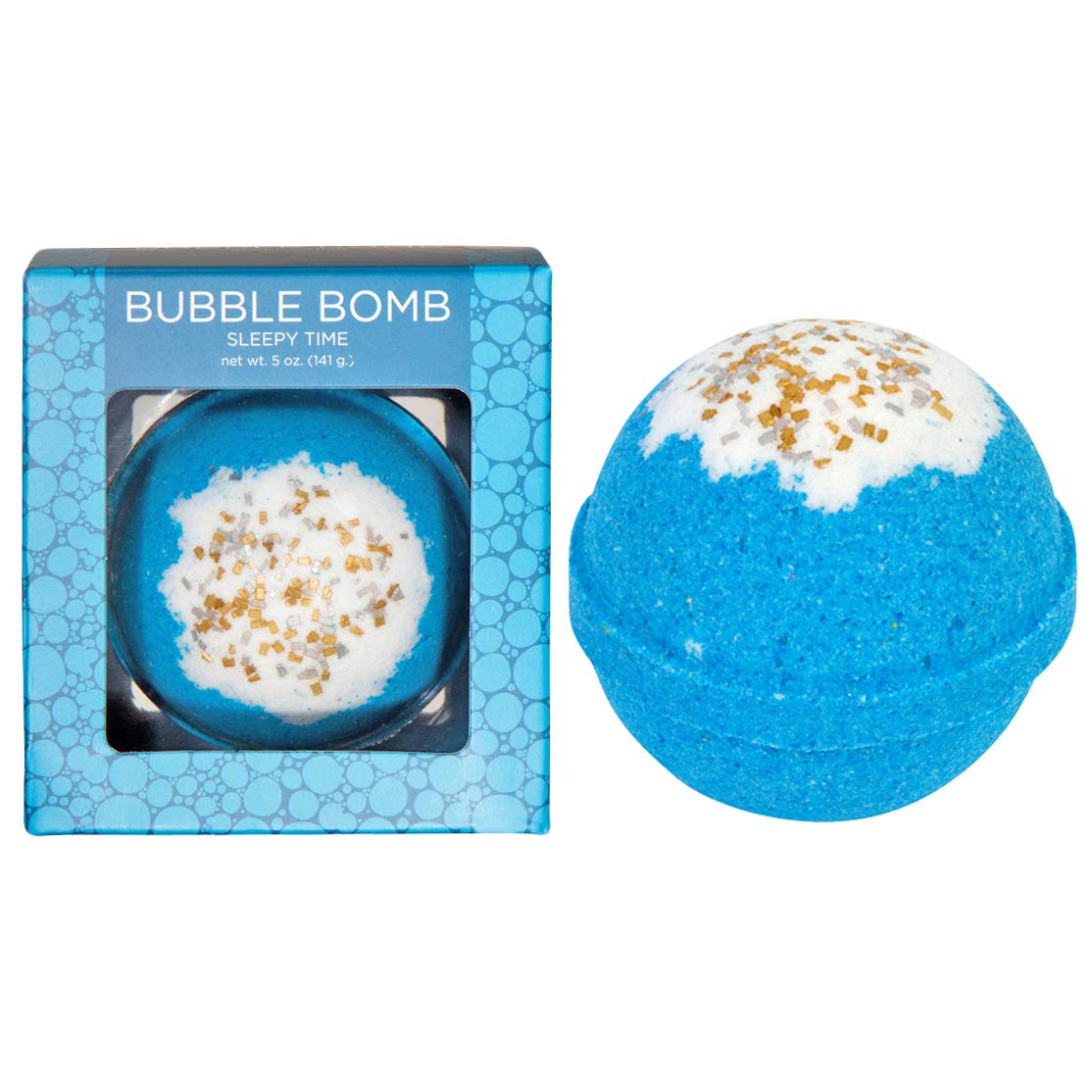 Sleepy Time Bubble Bath Bomb by Two Sisters Spa. Large 99% Natural Fizzy for Women, Teens and Kids. Moisturizes Dry Sensitive Skin. Releases Color, Scent, and Bubbles. Handmade in USA